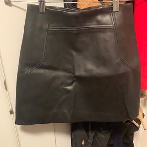 Faux Leather mini skirt